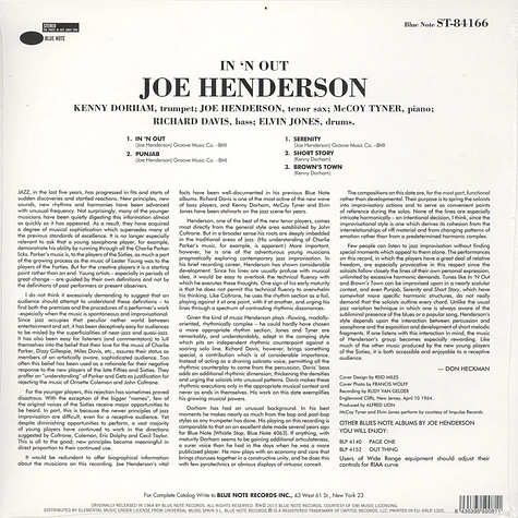 Joe Henderson - In 'N' Out