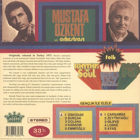 Mustafa Özkent - Genclik Ile Elele Splatter Vinyl Edition
