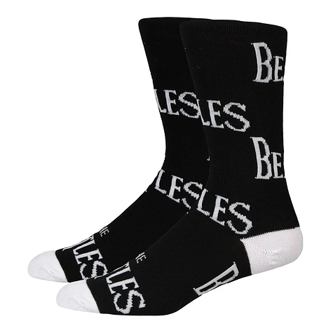 The Beatles - Black Logo Repeat Socks