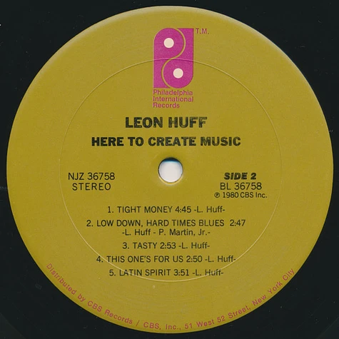 Leon Huff - Here To Create Music