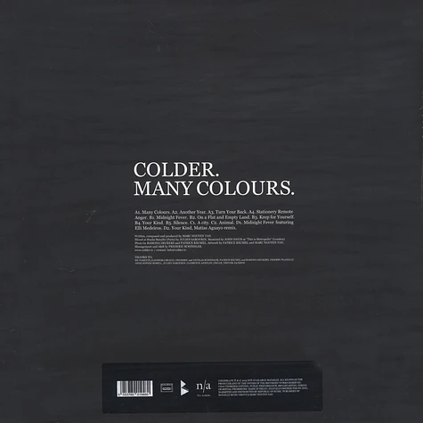 Colder - Many Colours Blue Vinyl Edition