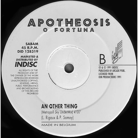 Apotheosis - O Fortuna