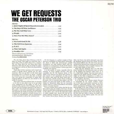The Oscar Peterson Trio - We Get Requests