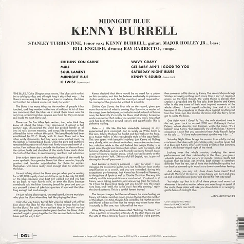 Kenny Burrell - Midnight Blue 180g Vinyl Edition