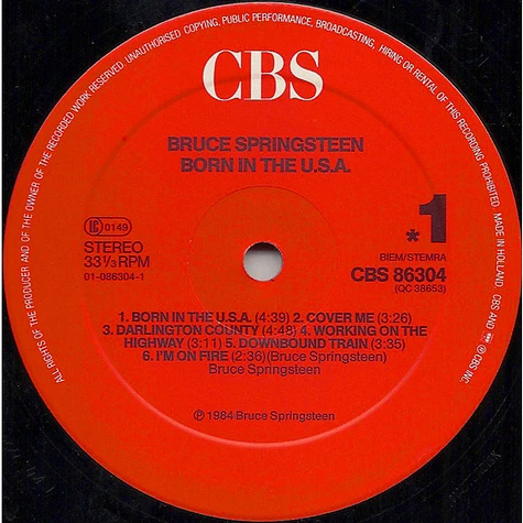 Bruce Springsteen - Born In The U.S.A.