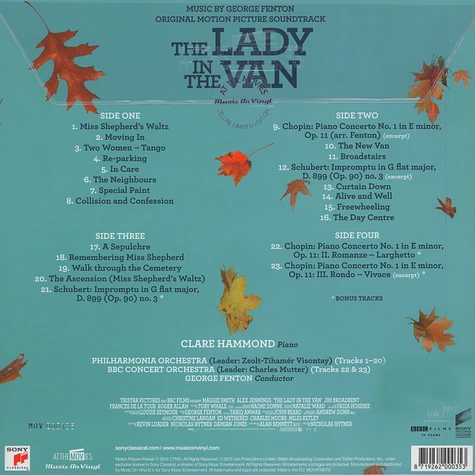 George Fenton - OST The Lady In The Van Black Vinyl Edition