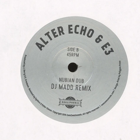 Alter Echo & E3 - Nubian Dub Egoless Remix + DJ Madd Remix