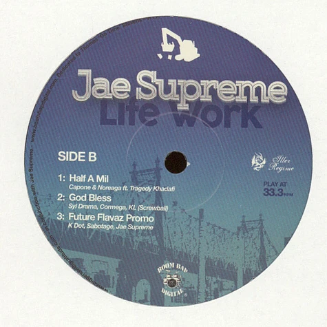 Jae Supreme - Life Work EP