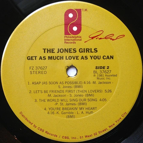The Jones Girls - Get As Much Love As You Can