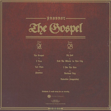 Arabrot - The Gospel
