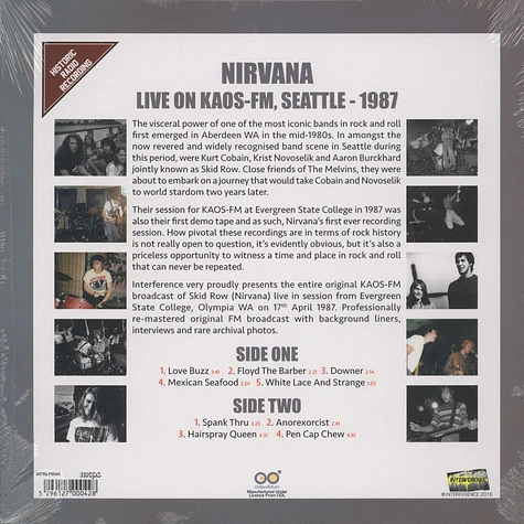 Nirvana - Live On Kaos-FM, Seattle - 1987