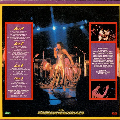 Millie Jackson - Live And Uncensored