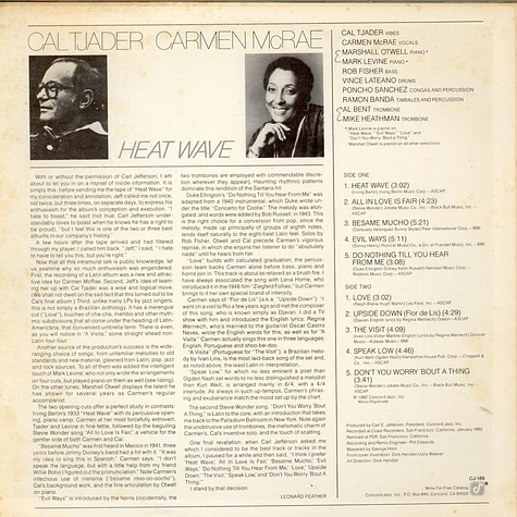 Cal Tjader ▪ Carmen McRae - Heat Wave