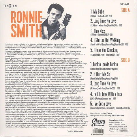 Ronnie Smith - Long Time No Love