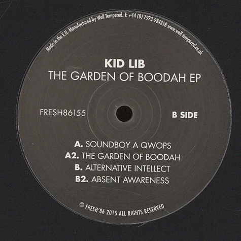 Kid Lib - The Garden Of Boodah EP