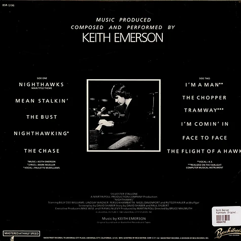 Keith Emerson - Nighthawks (Original Soundtrack)