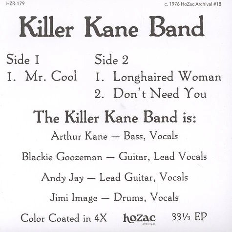 Killer Kane Band - Debut EP