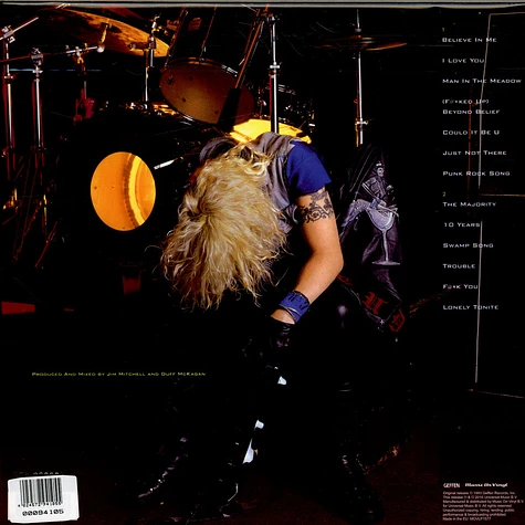 Duff Mckagan - Believe In Me Yellow Vinyl Edition