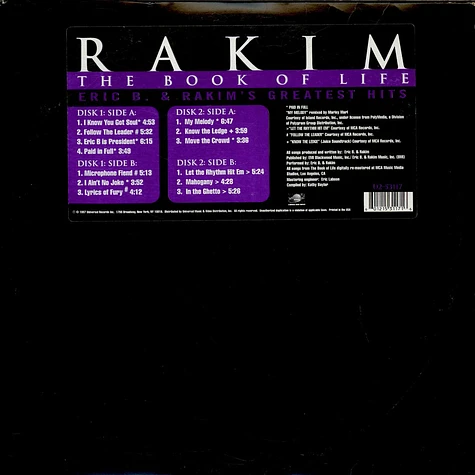Rakim - The Book Of Life (Eric B. & Rakim's Greatest Hits)