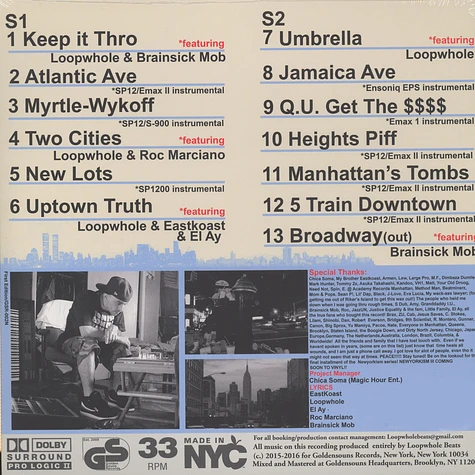 Loopwhole Beats - Newyorkism Part 2 Black Vinyl Edition