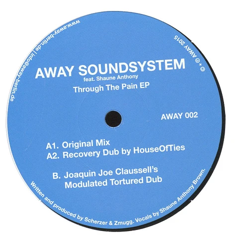 AWAY Soundsystem - Through The Pain EP