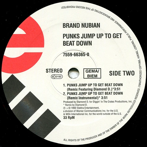 Brand Nubian - Punks Jump Up To Get Beat Down