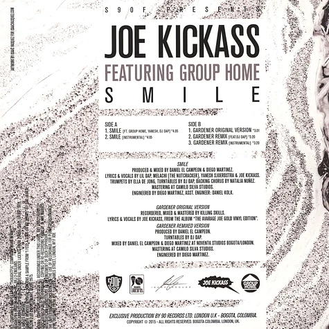 Joe Kickass - Smile Feat. Group Home, Yanesh & DJ Dap