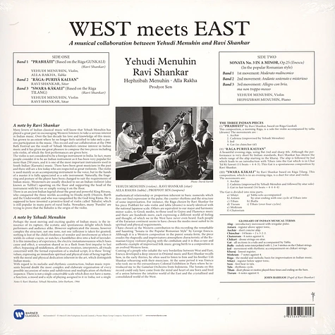 Yehudi Munuhin / Ravi Shankar - West Meets East