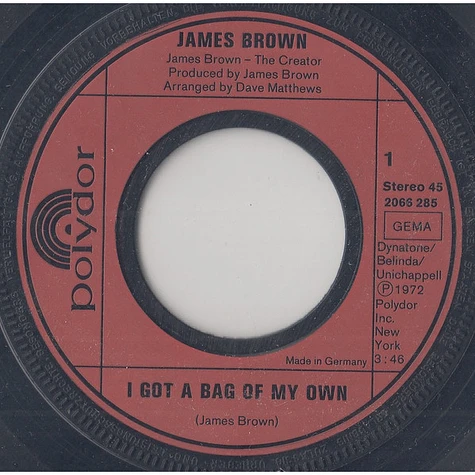 James Brown - I Got A Bag Of My Own / I Know It's True