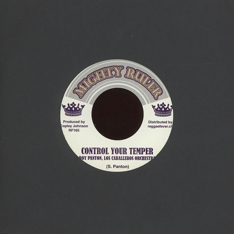 Roy Panton - Control Your Temper / Make Yourself Comfortable