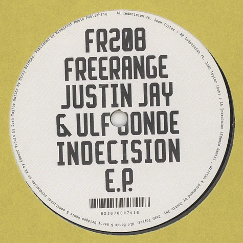 Justin Jay & Ulf Blonde - Indecision EP