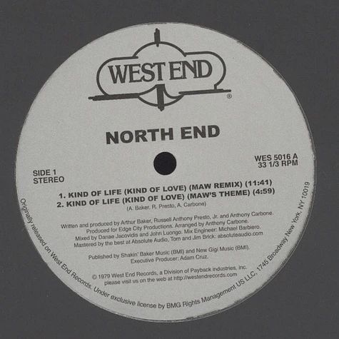 North End - Kind Of Life (Kind Of Love) Masters At Work Remixes