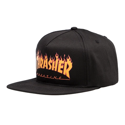 Thrasher - Flame Logo Structured Snapback Cap