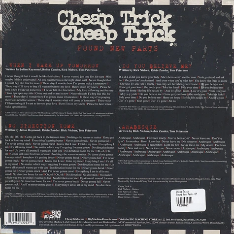 Cheap Trick - Found New Parts EP