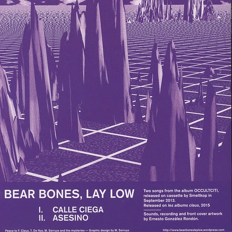 Bear Bones, Lay Low - Calle Ciega / Asesino Les Albums