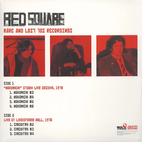 Red Square - Rare And Lost 70s Recordings