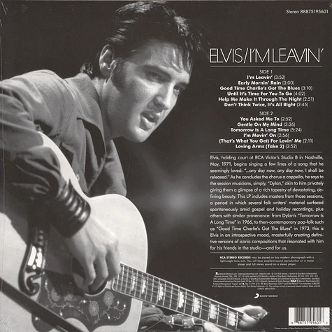 Elvis Presley - I'm Leaving': Elvis Folk-Country