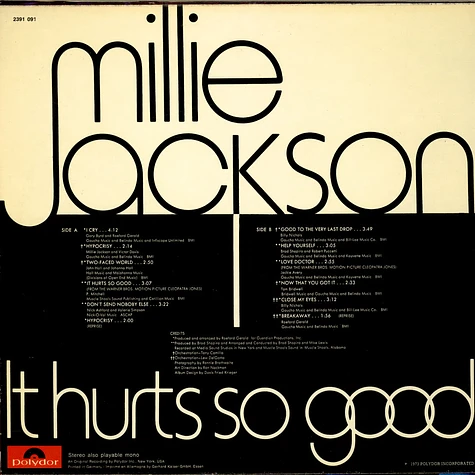 Millie Jackson - It Hurts So Good