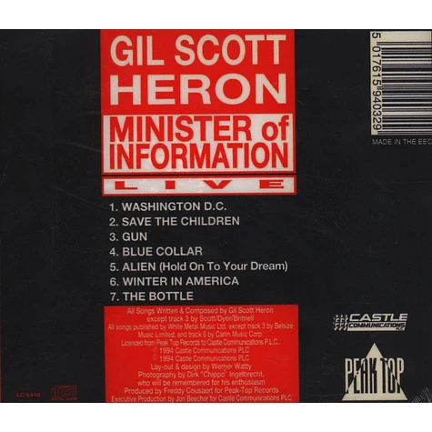 Gil Scott-Heron - Minister Of Information (Live)