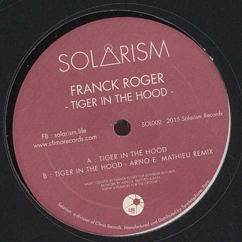 Franck Roger - Tiger In The Hood