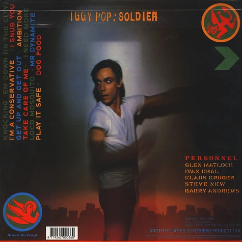 Iggy Pop - Soldier Black Vinyl Edition