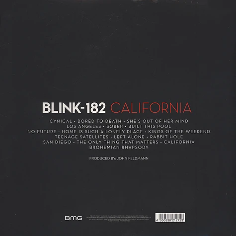 Blink 182 - California Black Vinyl Edition