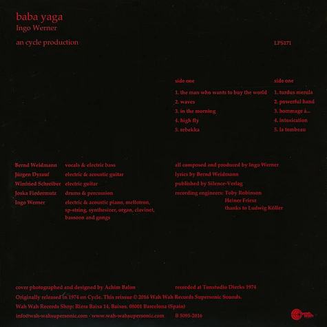Baba Yaga - Featuring Ingo Werner