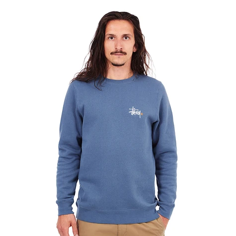 Stüssy - Basic Logo Applique Crewneck Sweater