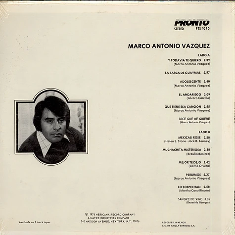 Marco Antonio Vazquez - Marco Antonio Romantico Vazquez