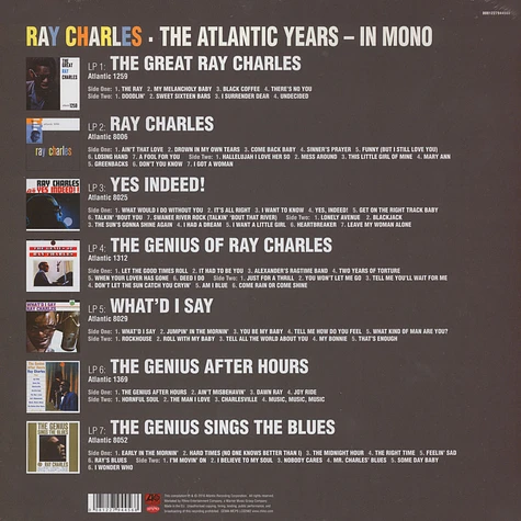 Ray Charles - Atlantic Studio Albums In Mono