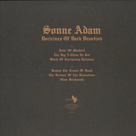 Sonne Adam - Doctrines Of Dark Devotion