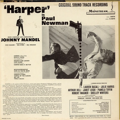 Johnny Mandel - Harper (Original Soundtrack Recording)