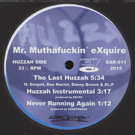 Mr. Muthafuckin' eXquire - The Last Huzzah EP White & Blue Vinyl Edition