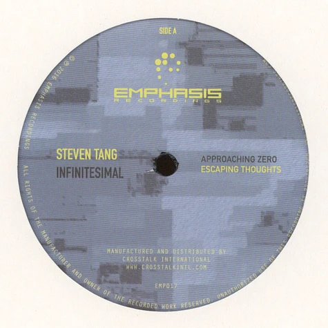 Steven Tang - Infintesimal Black Vinyl Edition